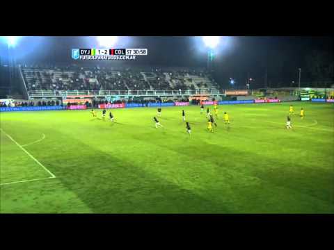 Sotelo se lo perdió por triplicado. Defensa 1 - Colón 2. Fecha 12. Primera División 2015. FPT.