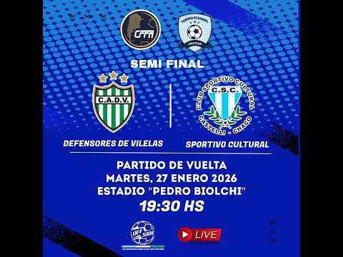 DEFENSORES DE VILELAS VS SPORTIVO CULTURAL//TORNEO REGIONAL AMATEUR-CUARTA RONDA-VUELTA