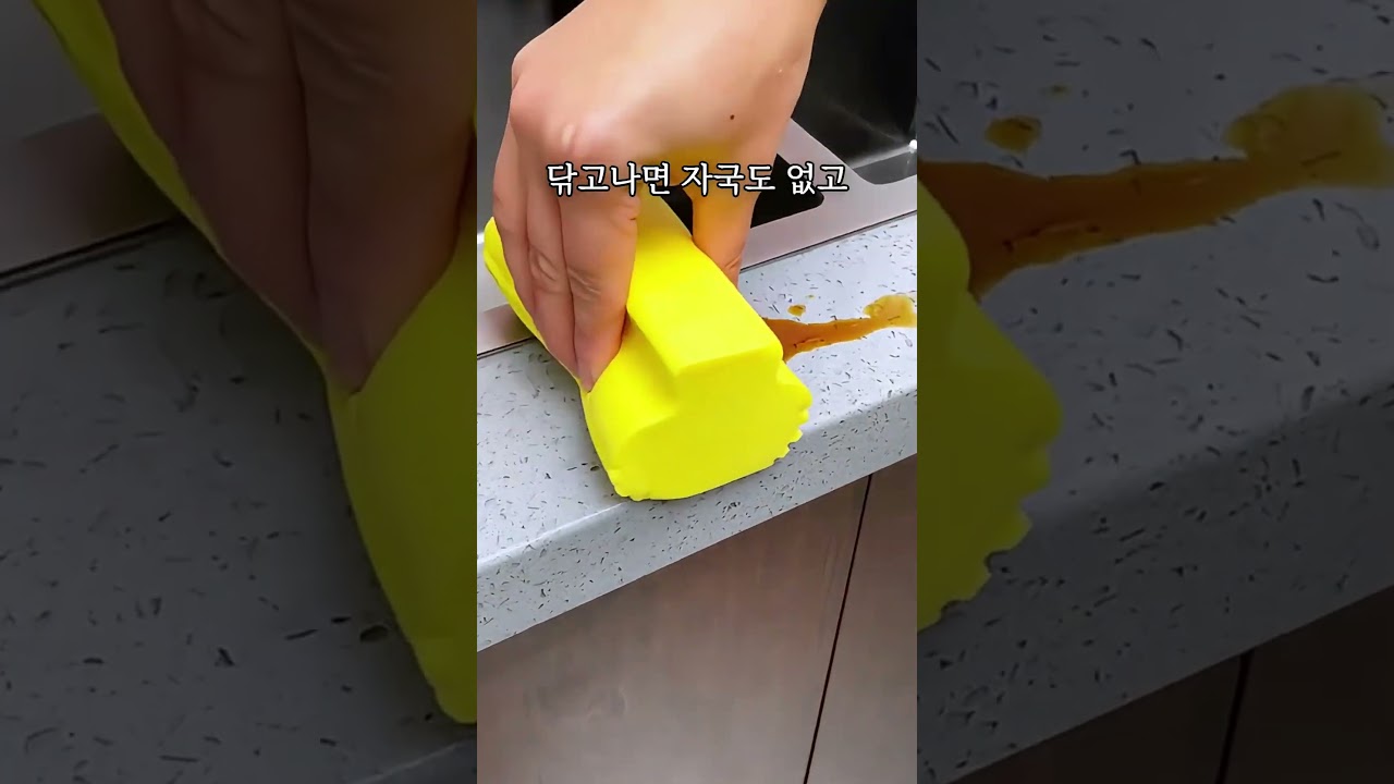 먼지 물기 이 스펀지로 해결!