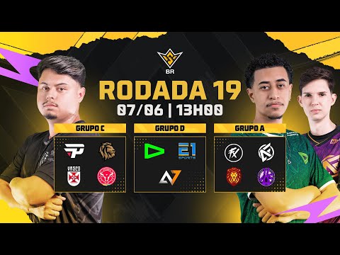 🚨FFWS BR 🏆RODADA 19 - GRUPOS A, C e D  | FREE FIRE AO VIVO🚨 #freefire