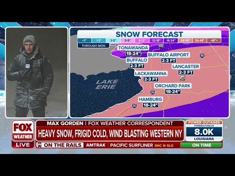 Bomb Cyclone Delivers Howling Winds, Frigid Temperatures to Lake Erie