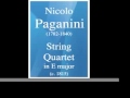Nicolo Paganini (1782-1840) : String Quartet in E ...