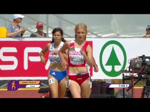 5000m hodanje [Ž], FINALE, Eli Pevec  - Europsko prvenstvo za mlađe juniore i juniorke 2018