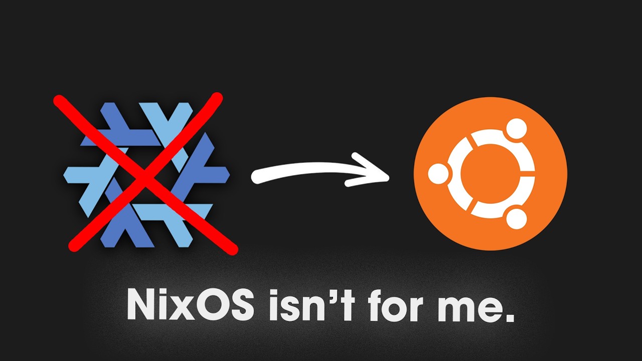 i'm sorry nixOS, i've failed you. maybe next time.