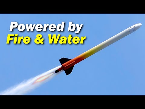 Boosting a solid rocket motor with a water rocket