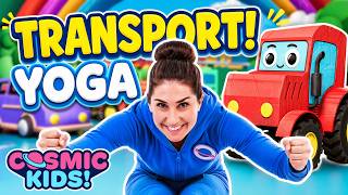 Preschool Yoga Adventure with Trucks & Transport! - Yoga Time!