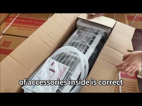 Wall-mounted fan coil unit unpacking, simple operation