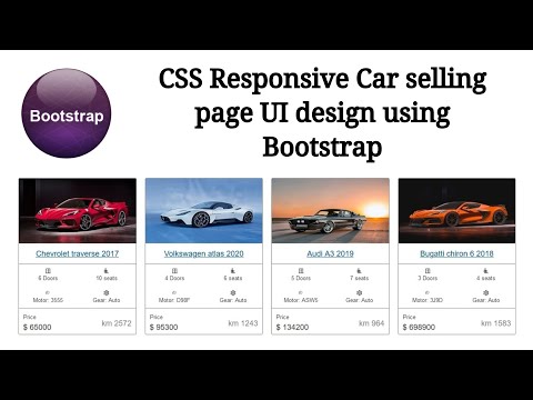 CSS Responsive UI design using Bootstrap