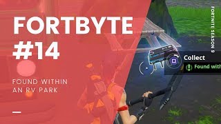 Fortnite Season 9 Fortbyte #14: Found Within An RV Park