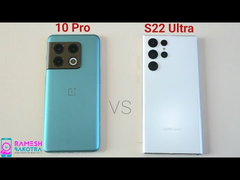 OnePlus 10 Pro vs Samsung Galaxy S22 Ultra Speed Test and Camera comparison