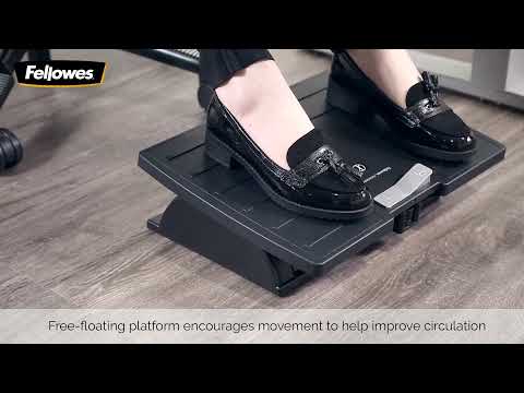 Kojų atrama FELLOWES OFFICE SUITES su antimikrobine MICROBAN apsauga video