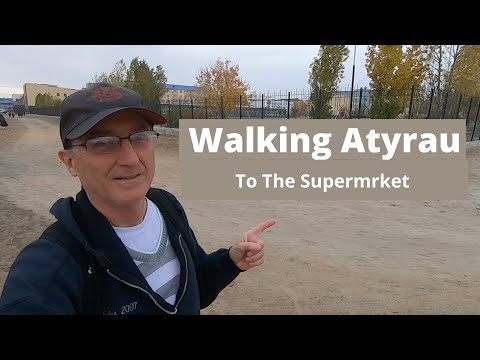 My Walk To The Supermarket in Atyrau, Kazakhstan | How Much Do Things Cost?
