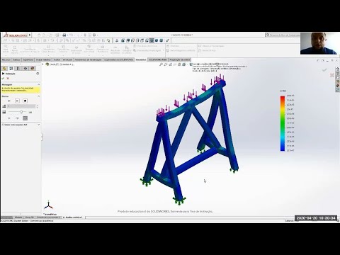 SOLIDWORKS SIMULATION - APLICADO A PROJETOS - CAVALETE