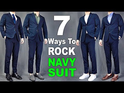 7 Ways To ROCK Navy Blue Suits | Men's Outfit Ideas