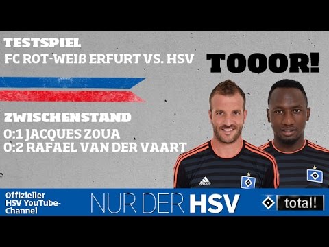 Testspiel Rot-Weiß Erfurt - HSV | Zwischenstand | 0:2 Rafael van der Vaart erhöht