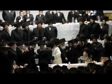 Skverer Rebbe at the Satmar Wedding  3/7/11