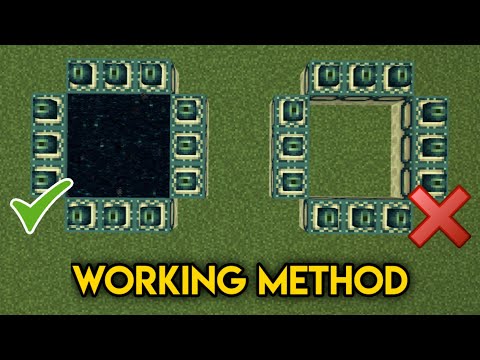 How to build a End portal in Minecraft (Bedrock/PE/Java) 1.18+