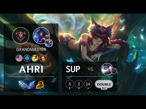 Ahri Support vs Sona - NA Grandmaster Patch 10.21