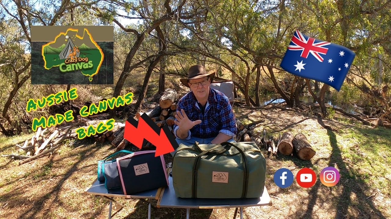 Watch video Mr buckaroonie canvas duffel bag by crazy dog canvas Now Mr buckaroonie canvas duffel bag by crazy dog canvas