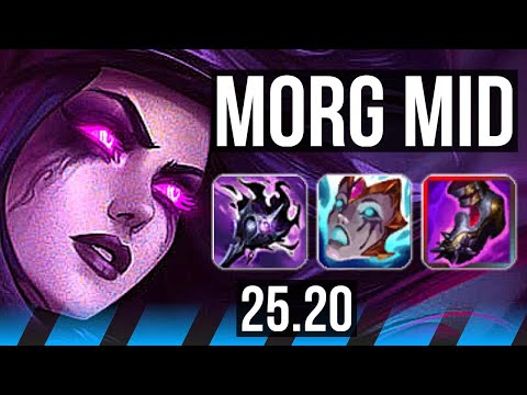MORGANA vs TRYNDAMERE (MID) | 6/0/16, Dominating, 37k DMG | KR Diamond | 25.20