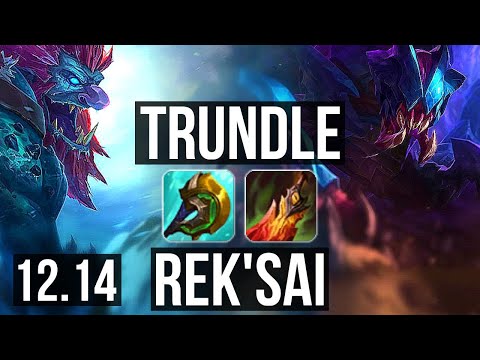 TRUNDLE vs REK'SAI (JNG) | 70% winrate, 11/2/5, Godlike | EUW Master | 12.14