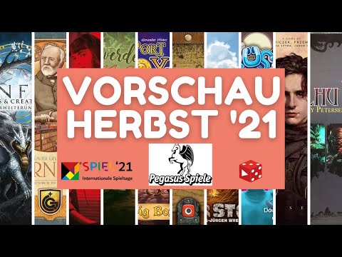 Spiel 2021 Essen • Pegasus Spiele • Vorschau / 2. Halbjahr 2021 - Über 36 (!!!) Brettspiel Neuheiten