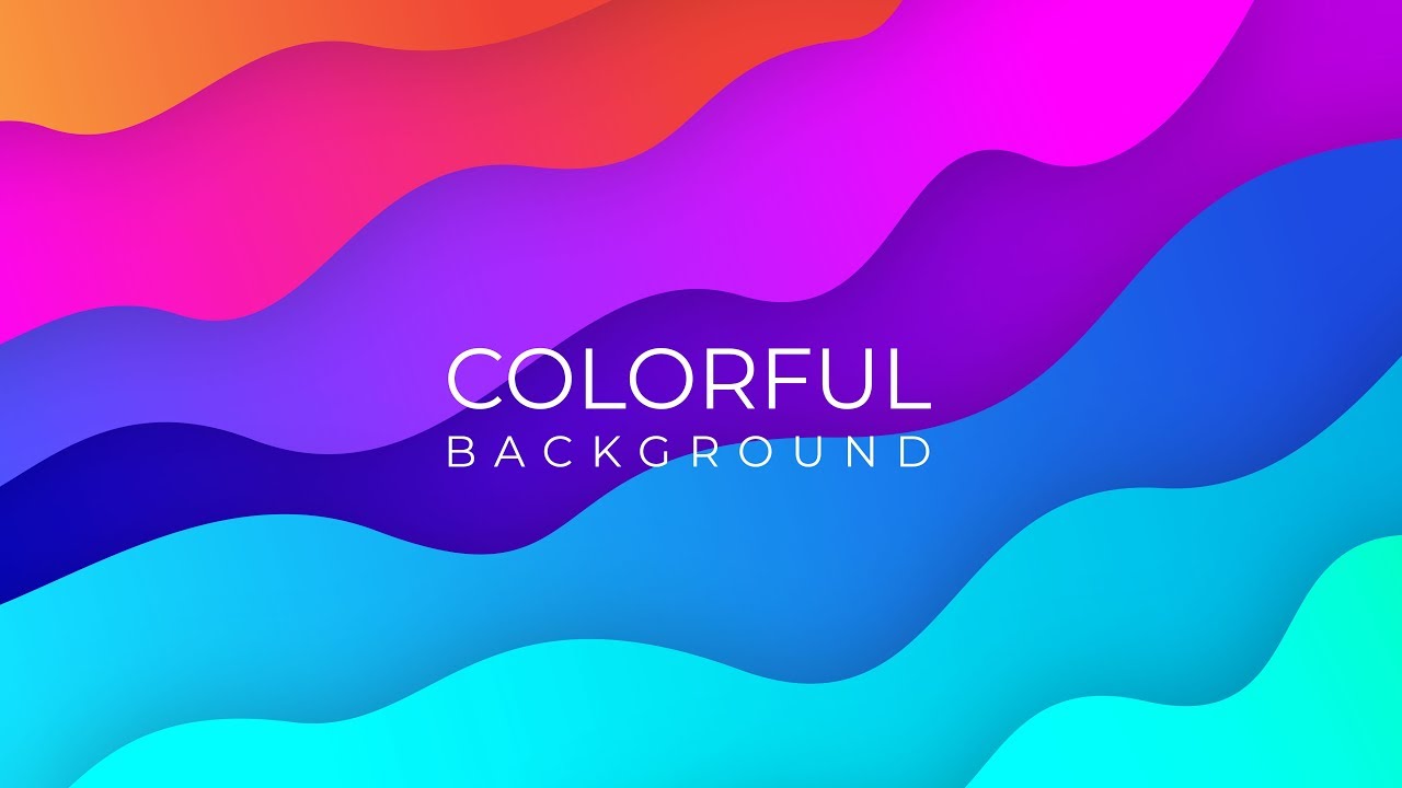 Illustrator Tutorials | Color Abstract Fluid Background using Gradients, Speedart