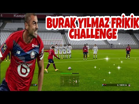 BURAK YILMAZ FRİKİK CHALLENGE İNANILMAZ GOLLER | PES 2021