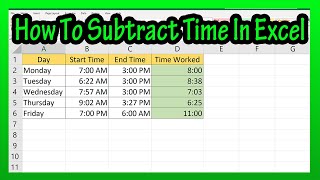 How To Subtract Time In Excel Explained -How To Format Cells To Subtract Time (Accumulated) In Excel