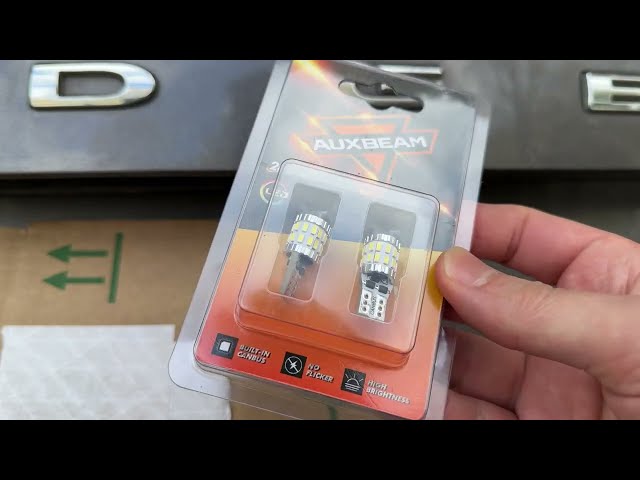 How to Replace License Plate Light with LED Bulb - close-up view