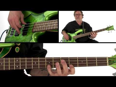 Learn Bass 2 - Practice Session 14 (Slow) - Stu Hamm