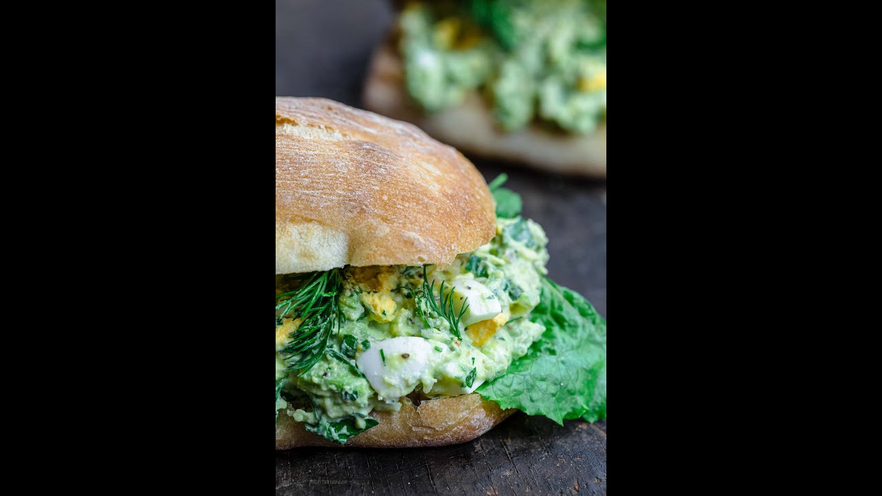 CREAMY Avocado Egg Salad (No-Mayo)! #shorts #eggsalad #avocadosalad #healthyrecipe #easyrecipe