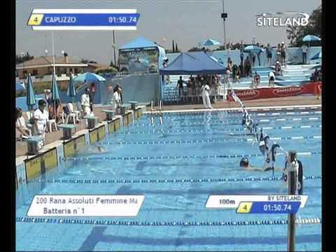 Serie 1 dei 200 Rana  Assoluti Femmine Master - 12 MEMORIAL ANDREA BETTIOL