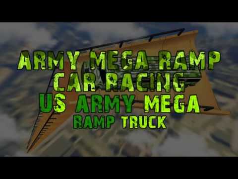 Army Mega Ramp Car Racing: US Army MegaRamp Truck Video