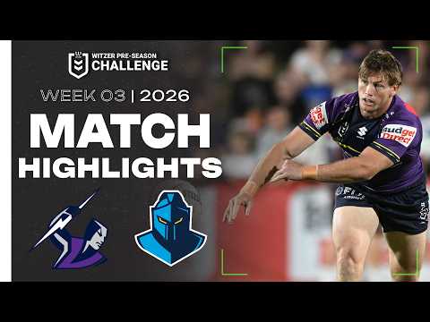 NRL 2026 Witzer Pre-season Challenge | Storm v Titans | Match Highlights | Week 3