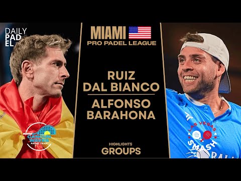 INTERESTING MATCH | Ruiz & Dal Bianco VS Alfonso & Barahona | PRO PADEL LEAGUE MIAMI | Highlights