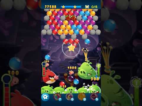 Angry Birds POP Bubble Shooter - Level 73. Gameplay Android walkthrough