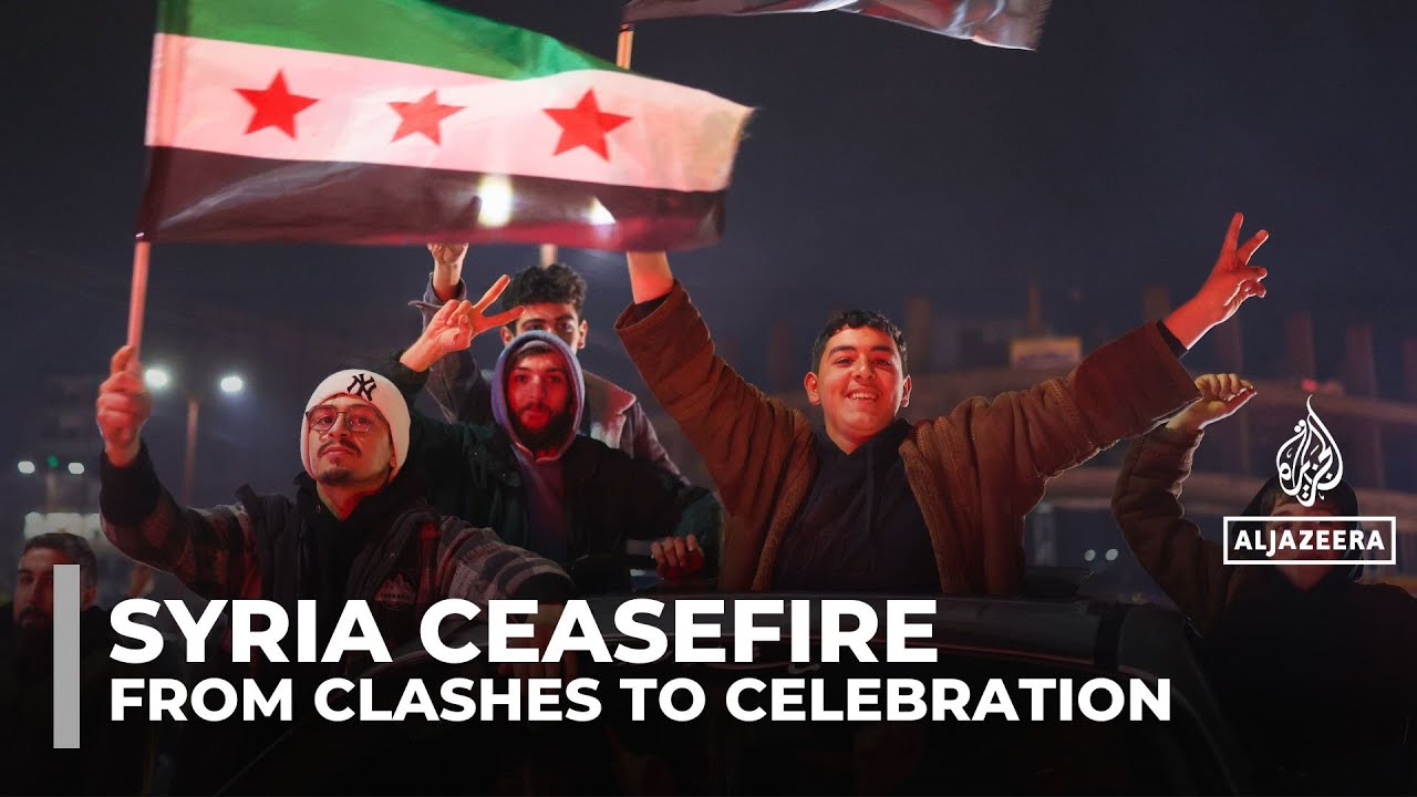 Joy, relief as Syrians celebrate ceasefire between government and Kurdish-led SDF
