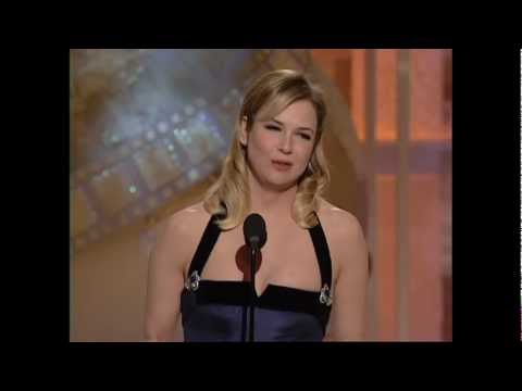 Renee Zellweger Wins Best Supporting Actress Motion Picture - Golden Globes 2004