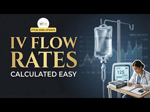 Master IV Flow Rate Calculations Step by Step | Pharmacy Maths