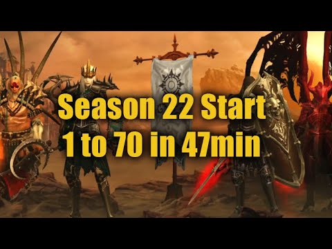 Season 22 Start 1 to 70 in 47min