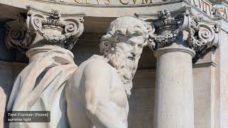 Fontana di Trevi Oceanus Rome — coin toss, tritons, how to stand