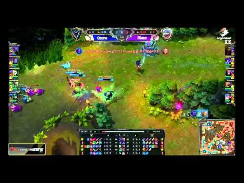CJ Entus Blaze vs Samsung Galaxy Ozone | Game 2 Playoffs SK Telecom LTE-A LoL Masters 2014