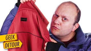 BAUBAX Jacket Unboxing & Review: Red & Blue Bombers; Kickstarter “World’s Best Travel Jacket” Review