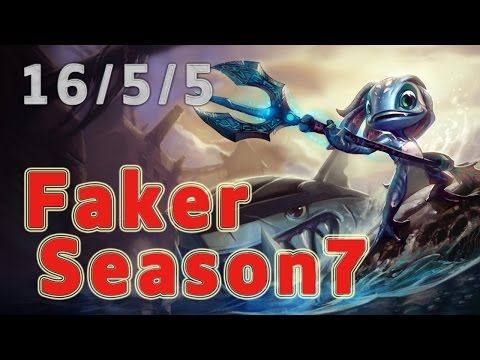SKT T1 Faker Fizz MID vs Orianna Patch 7.6