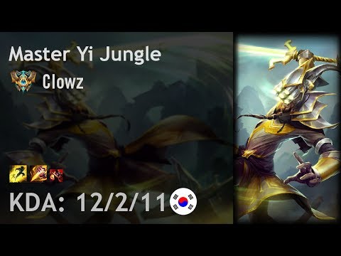 Master Yi Jungle vs Gragas - Clowz - KR Challenger Patch 7.18