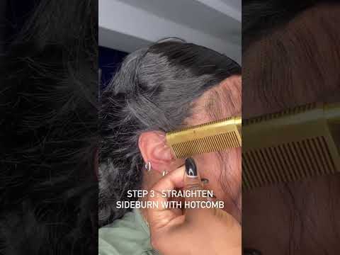 How to install wigs over long side burns