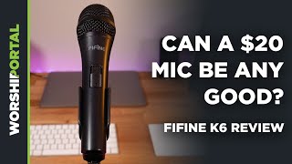 Video thumbnail for Can a $20 Microphone be any good? - Fifine K6 Review by The Worship Portal