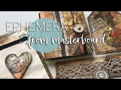 Making ephemera from a Collage masterboard