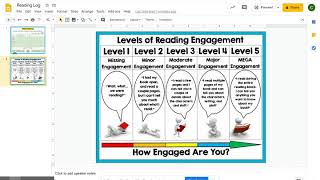 Reading Log: Student Tutorial